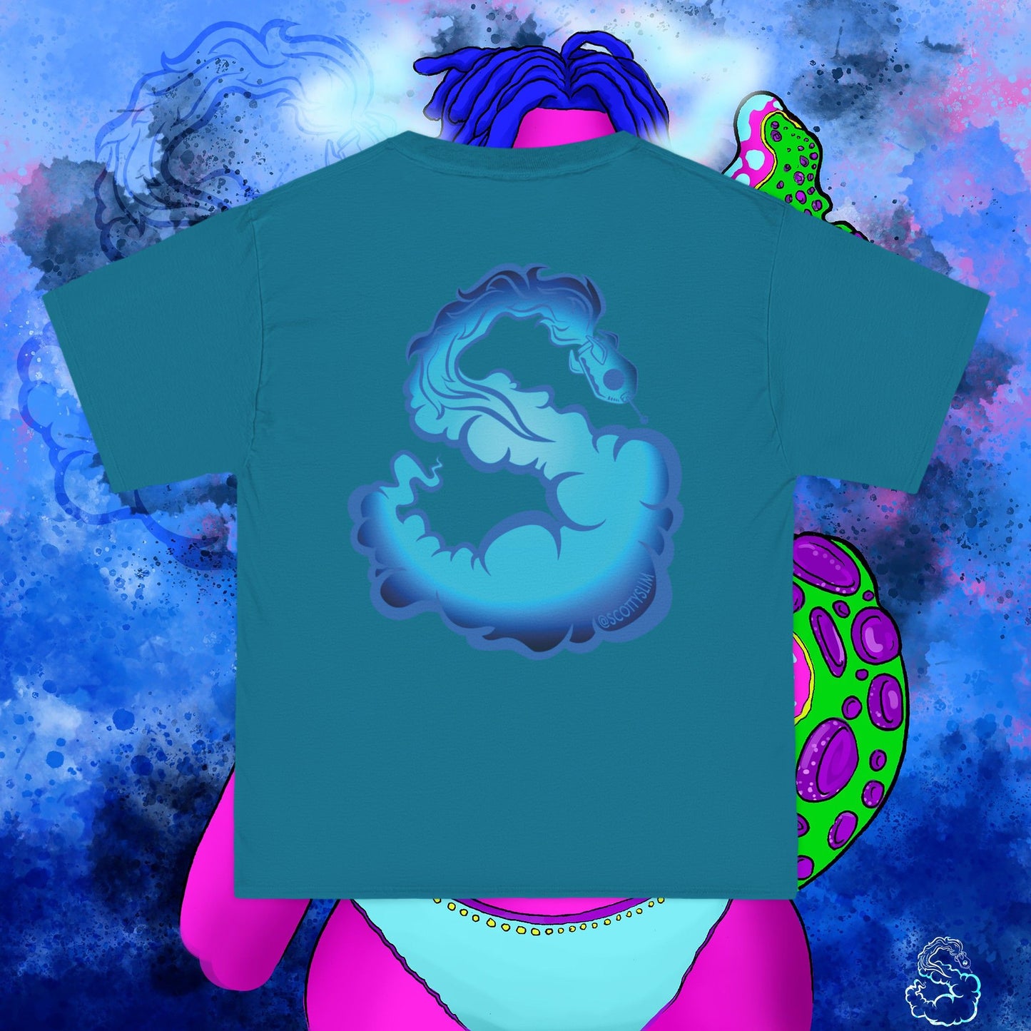 Aqua SquidLady Oversized Tee