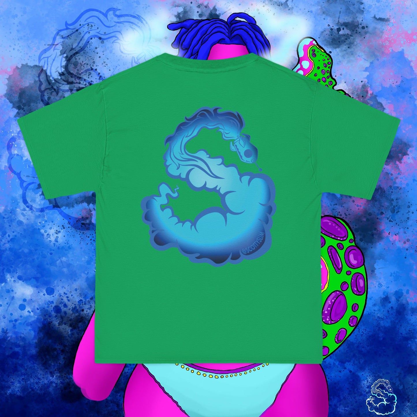 Aqua SquidLady Oversized Tee