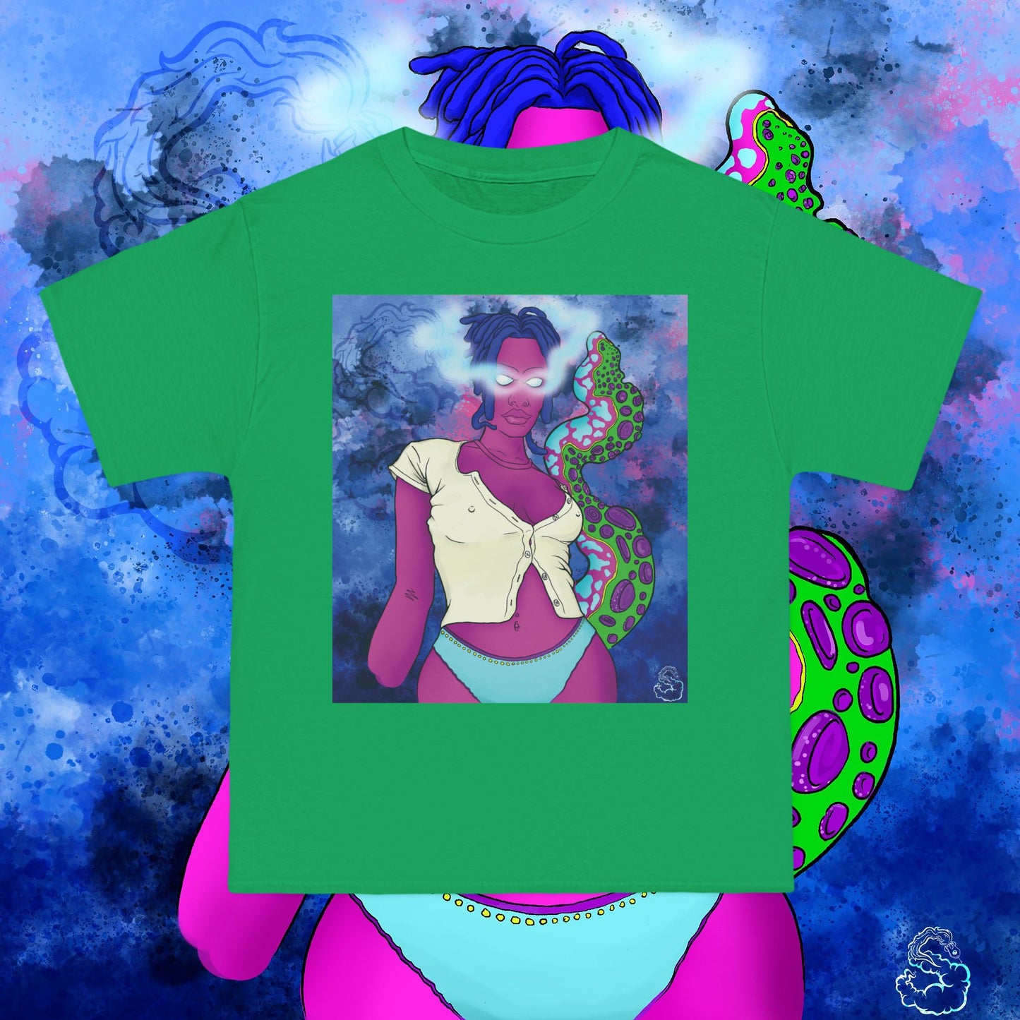 Aqua SquidLady Oversized Tee