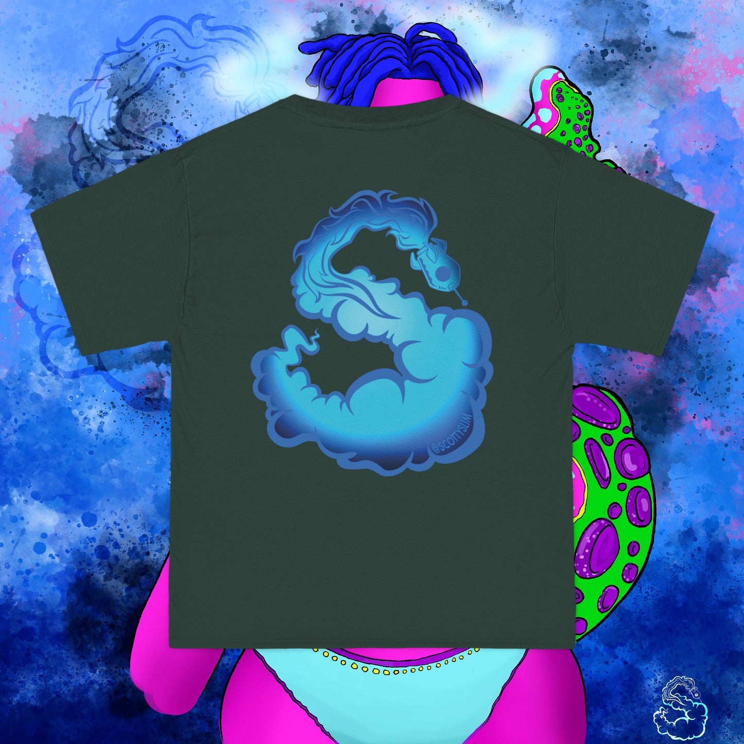 Aqua SquidLady Oversized Tee