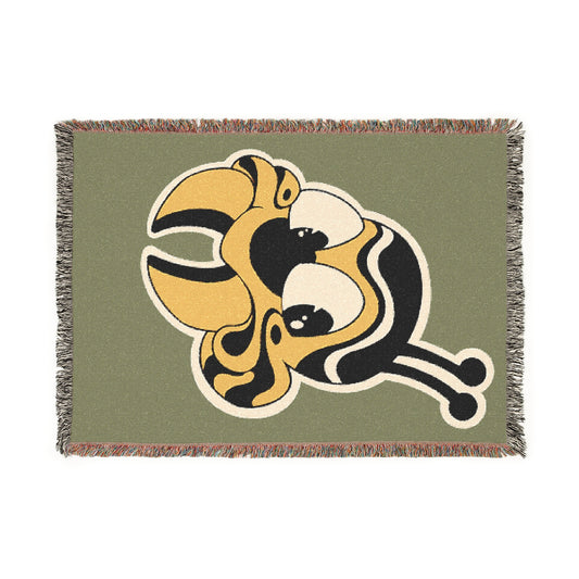Bee Mascot Woven Blanket