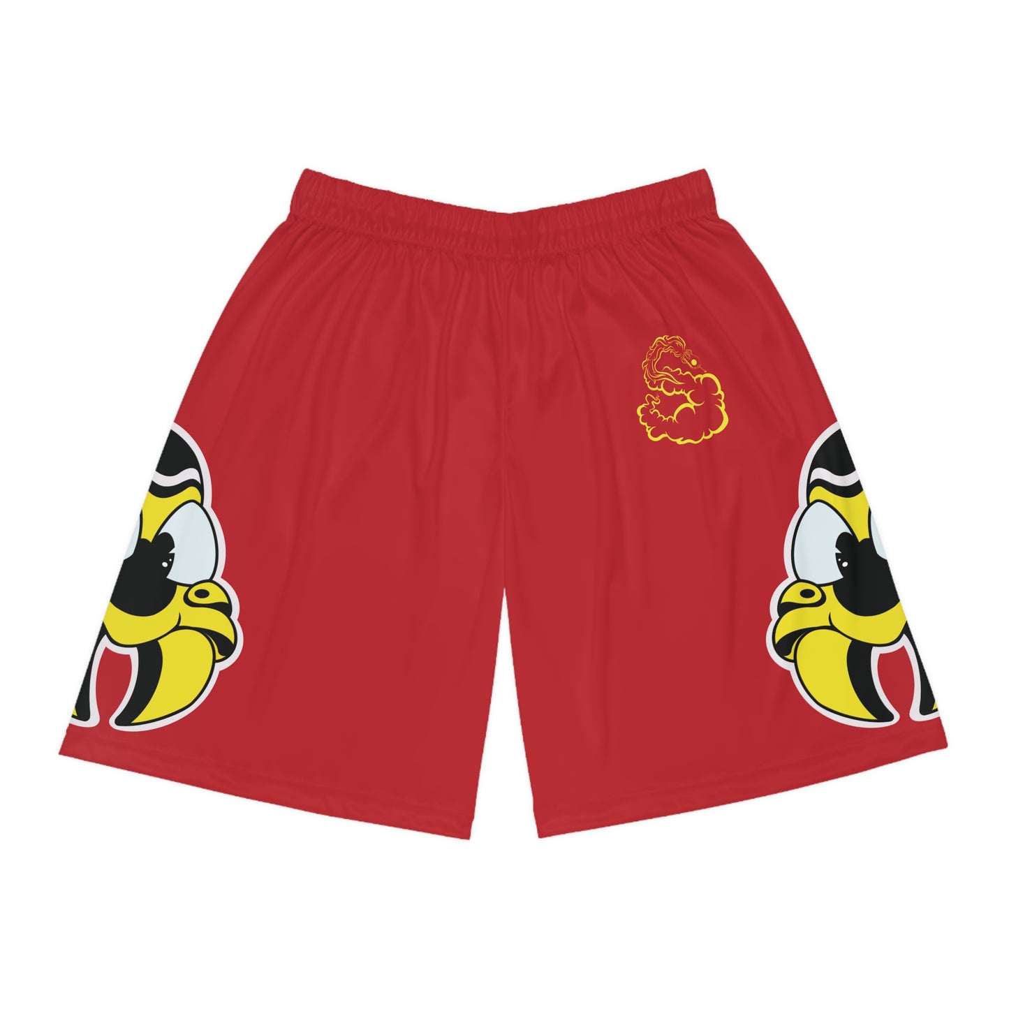 Bee Mascot Basketball Shorts (Red)