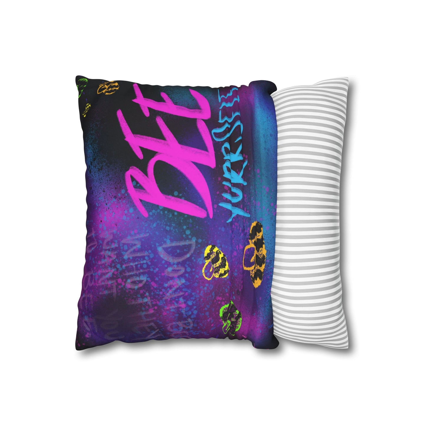 SDT: Faux Suede Square Pillow Case W//Zip
