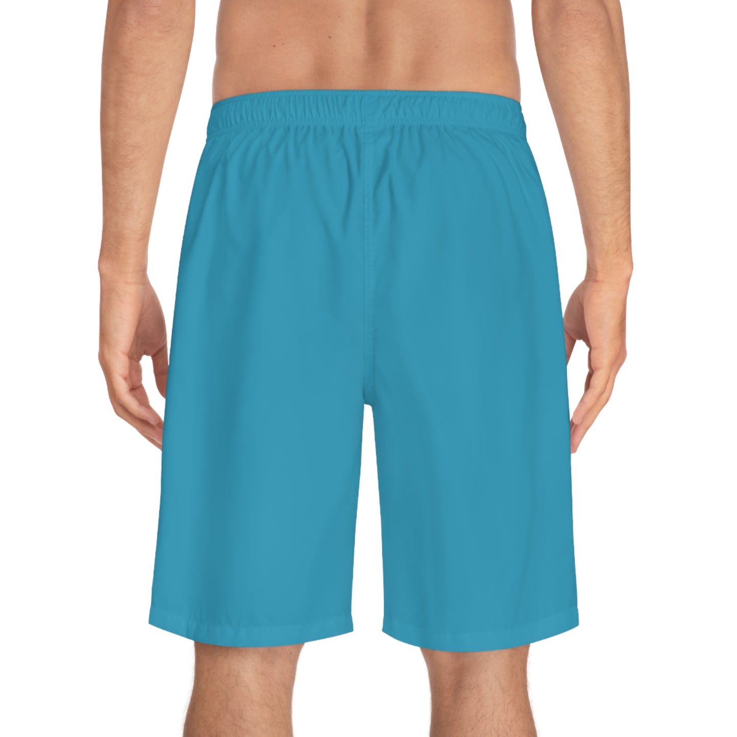 Bee Mascot Men's Board Shorts (Teal)