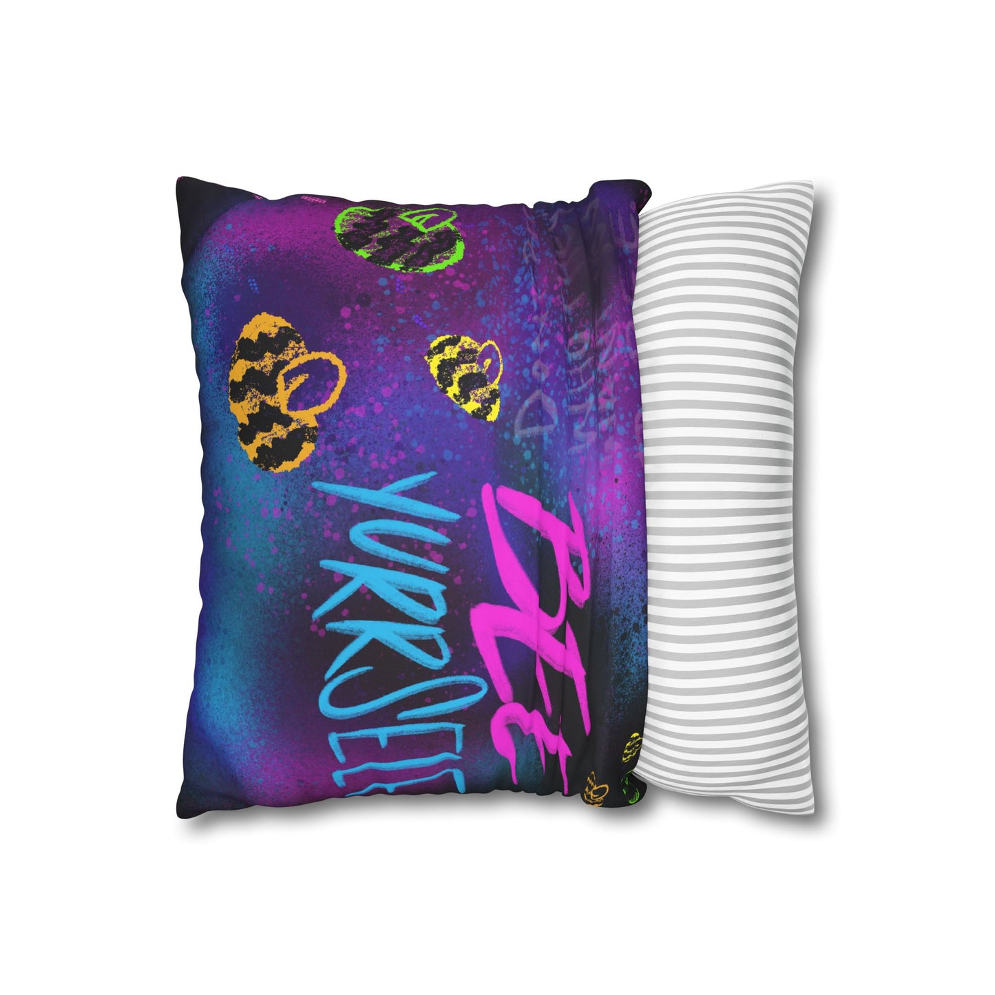 SDT: Faux Suede Square Pillow Case W//Zip