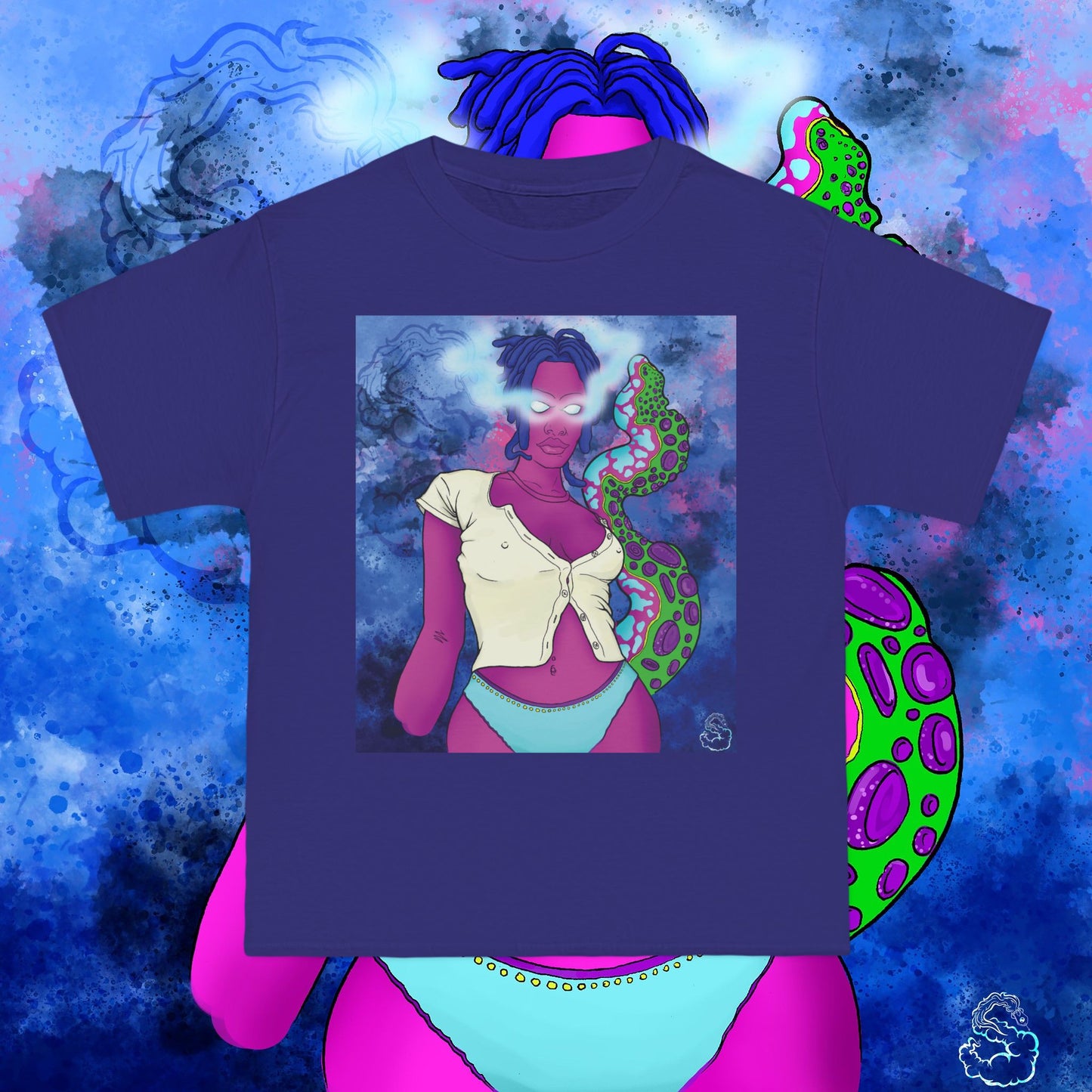 Aqua SquidLady Oversized Tee