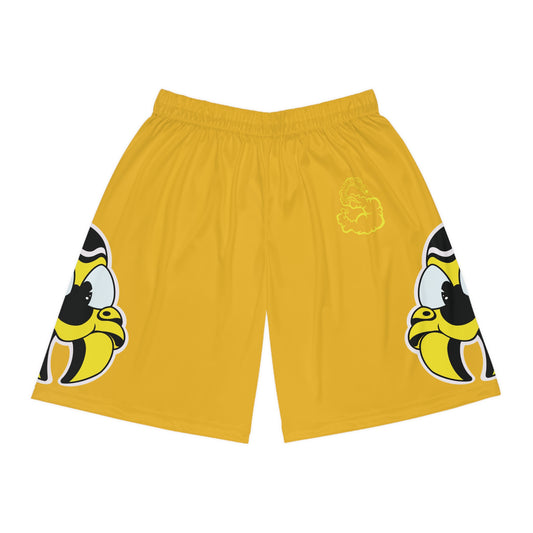 Bee Mascot Basketball Shorts (Yellow)