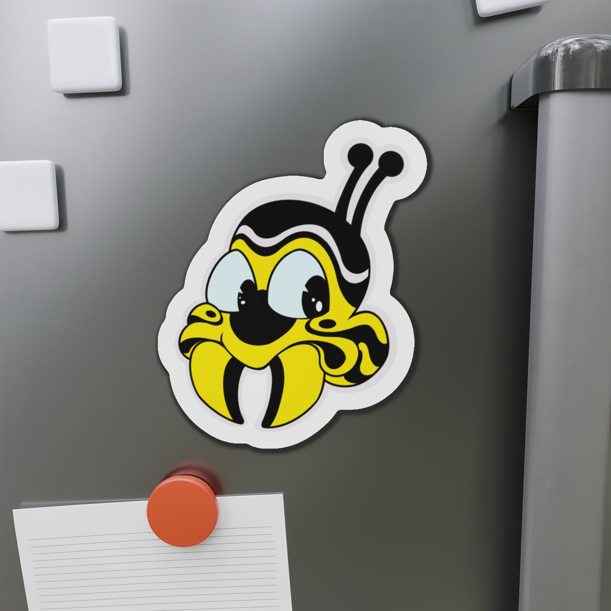 Bee Mascot Logo Die-Cut Magnet