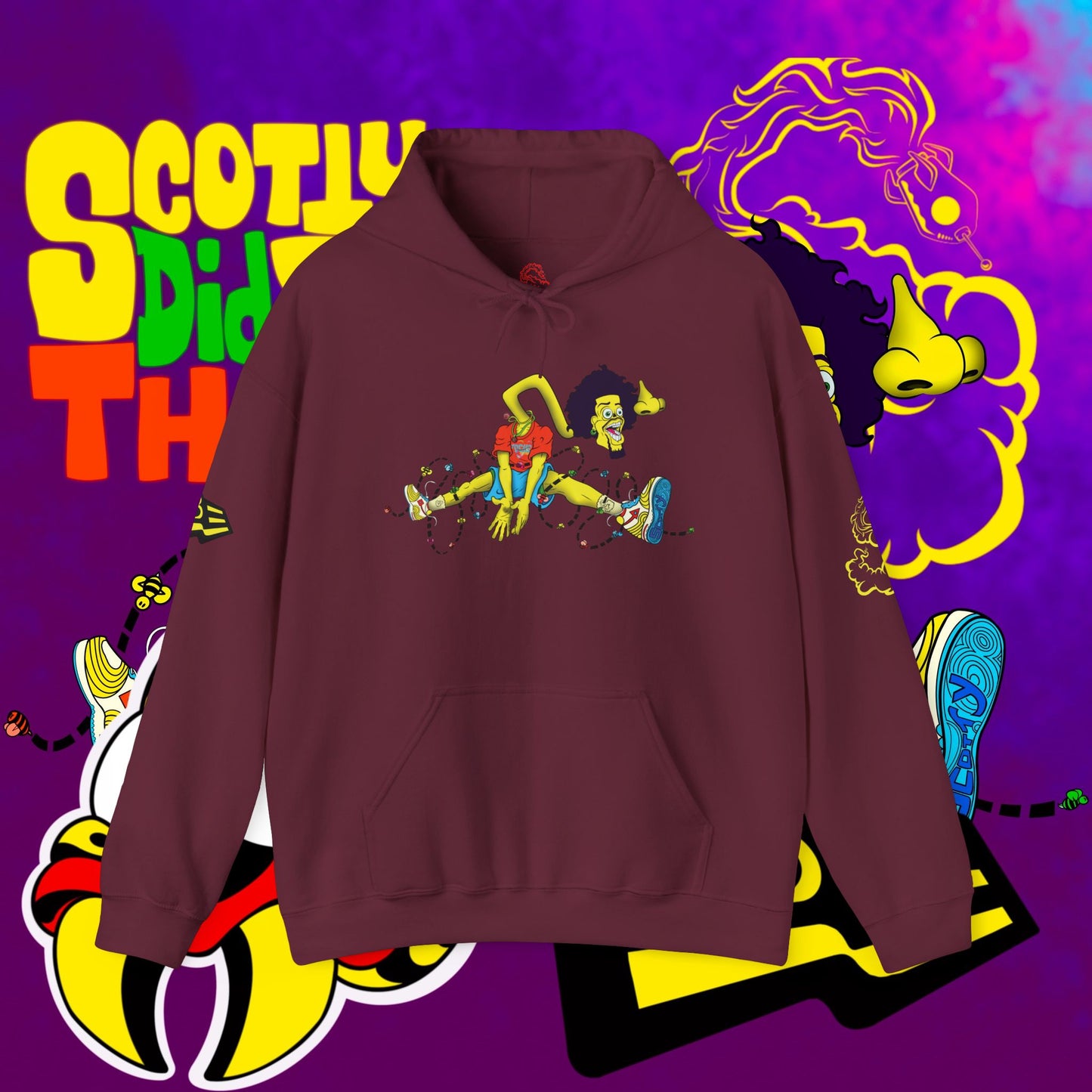 Overcome Yurr Obstacles "Jumpman" Hooded Sweatshirt
