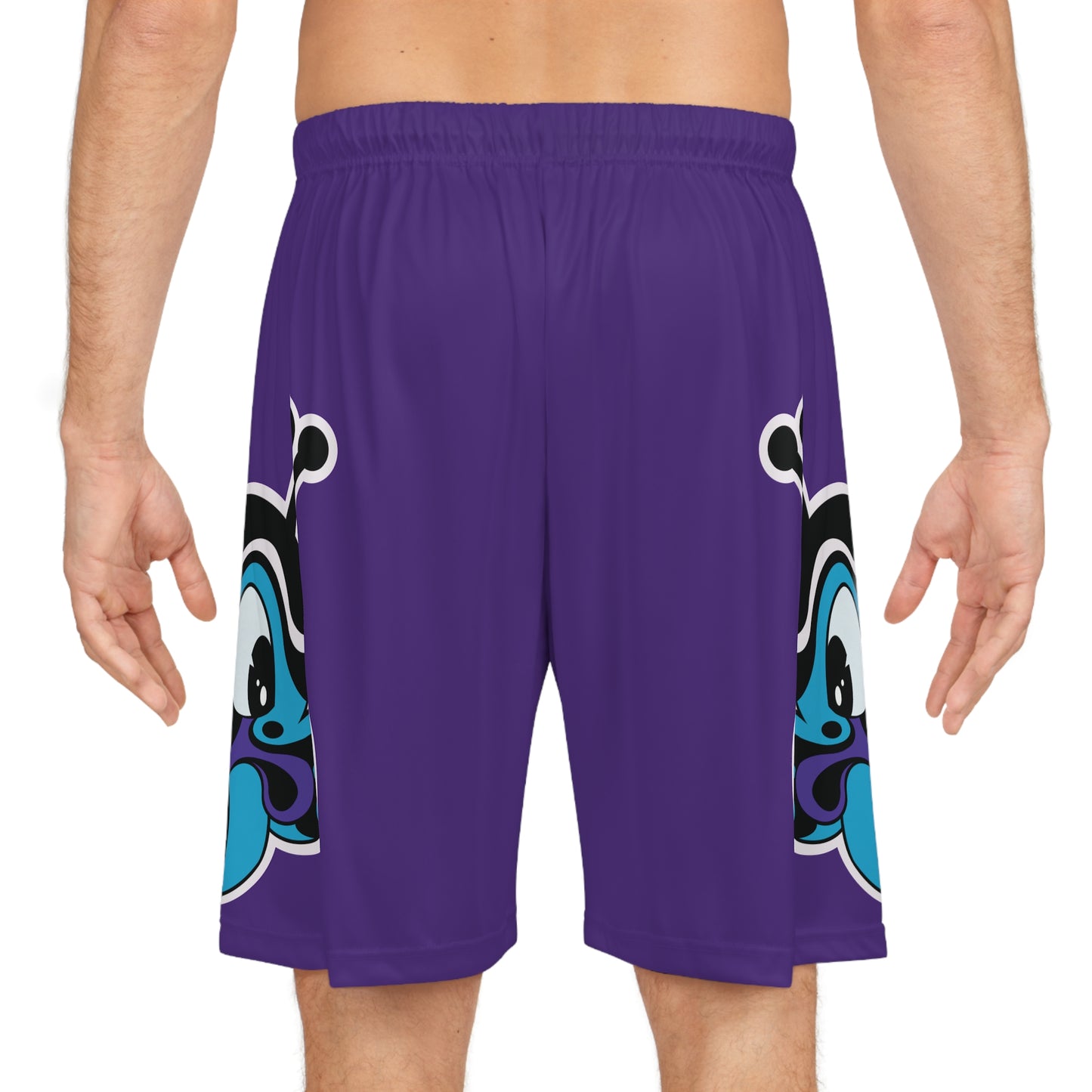 Bee Mascot Basketball Shorts 2.0 (Purple)