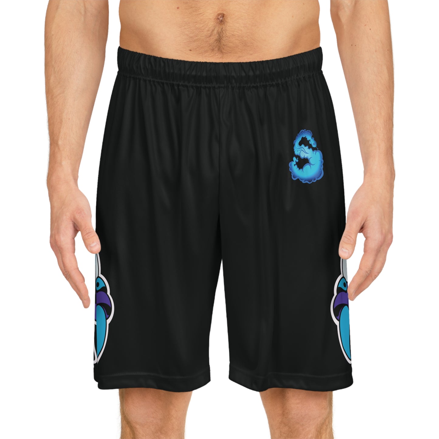 Bee Mascot Basketball Shorts 2.0 (Black)