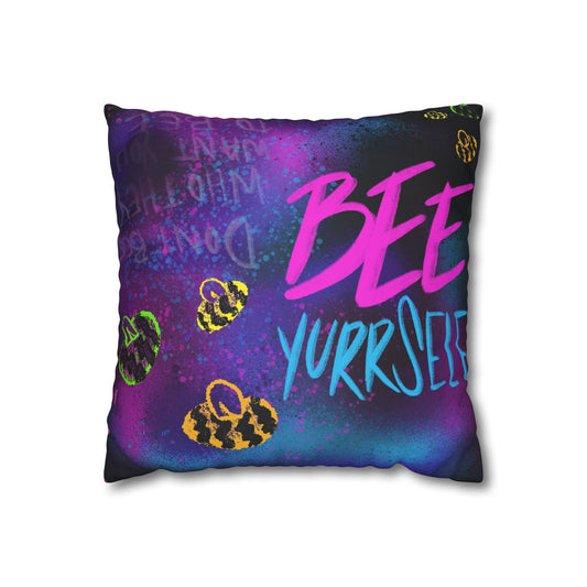 SDT: Faux Suede Square Pillow Case W//Zip