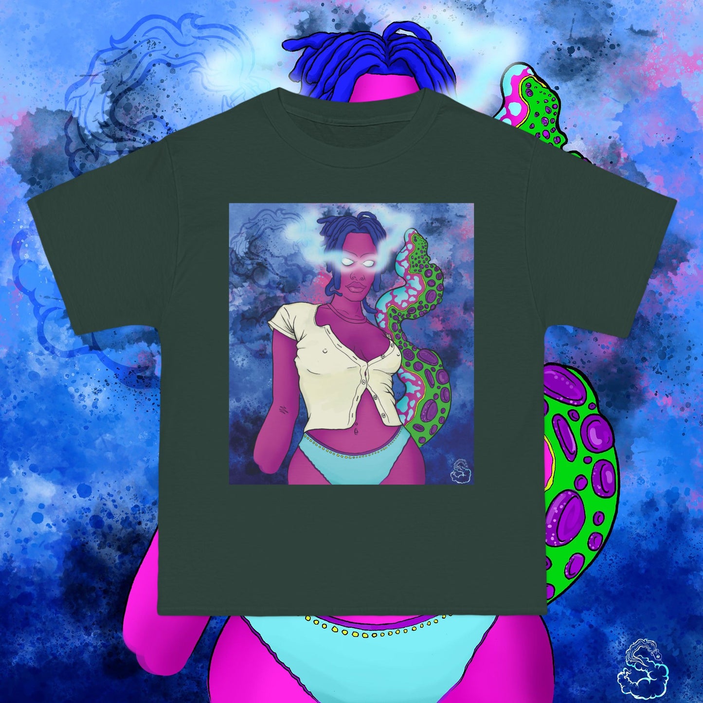 Aqua SquidLady Oversized Tee