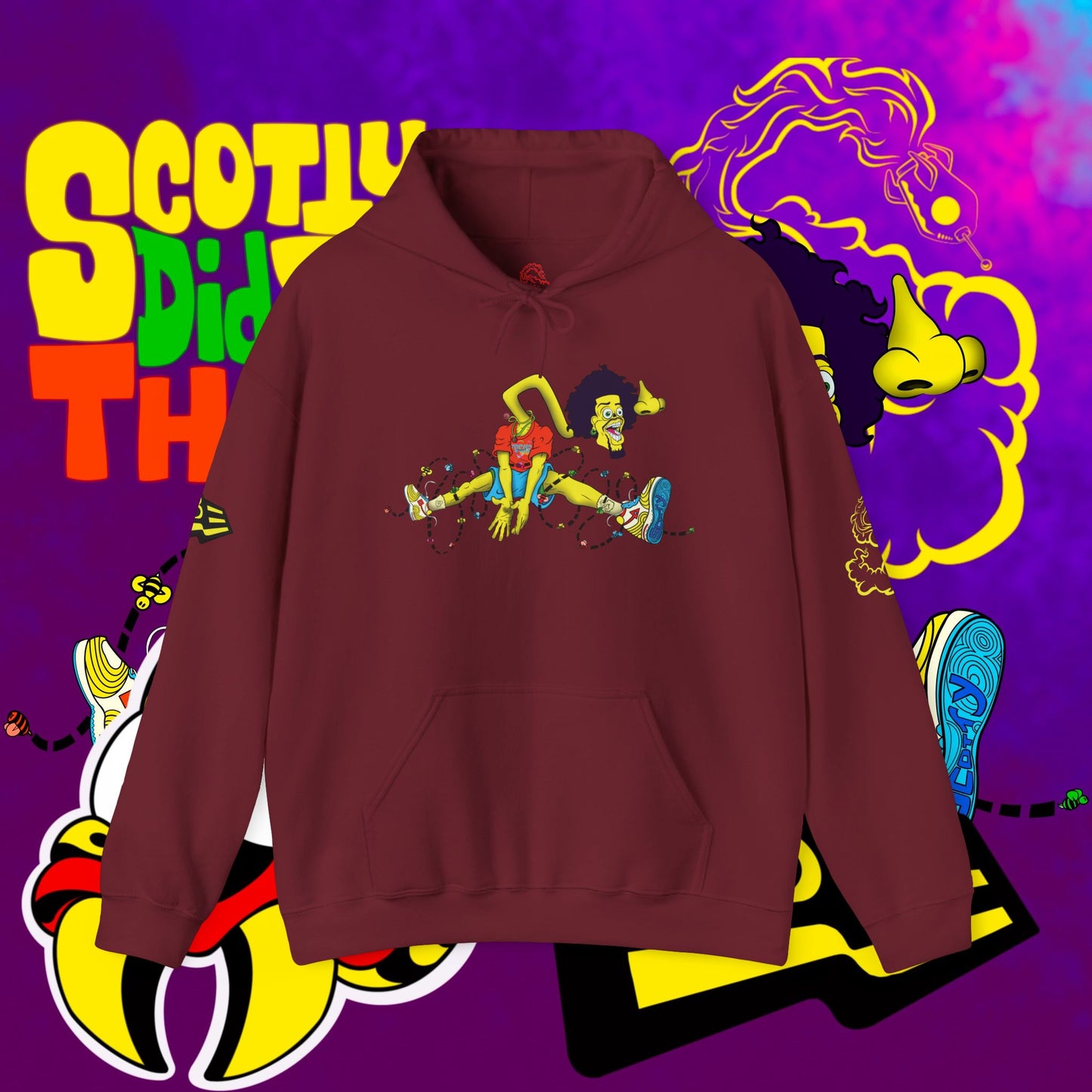 Overcome Yurr Obstacles "Jumpman" Hooded Sweatshirt