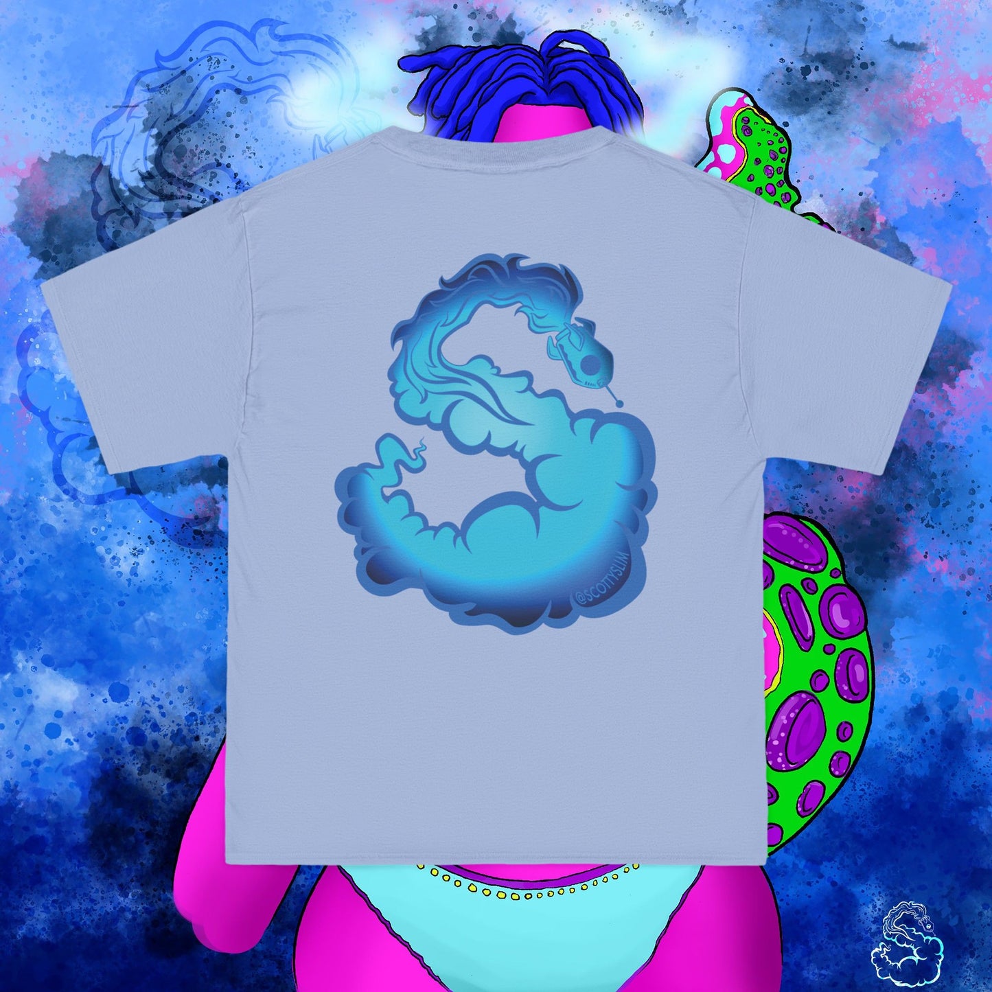 Aqua SquidLady Oversized Tee