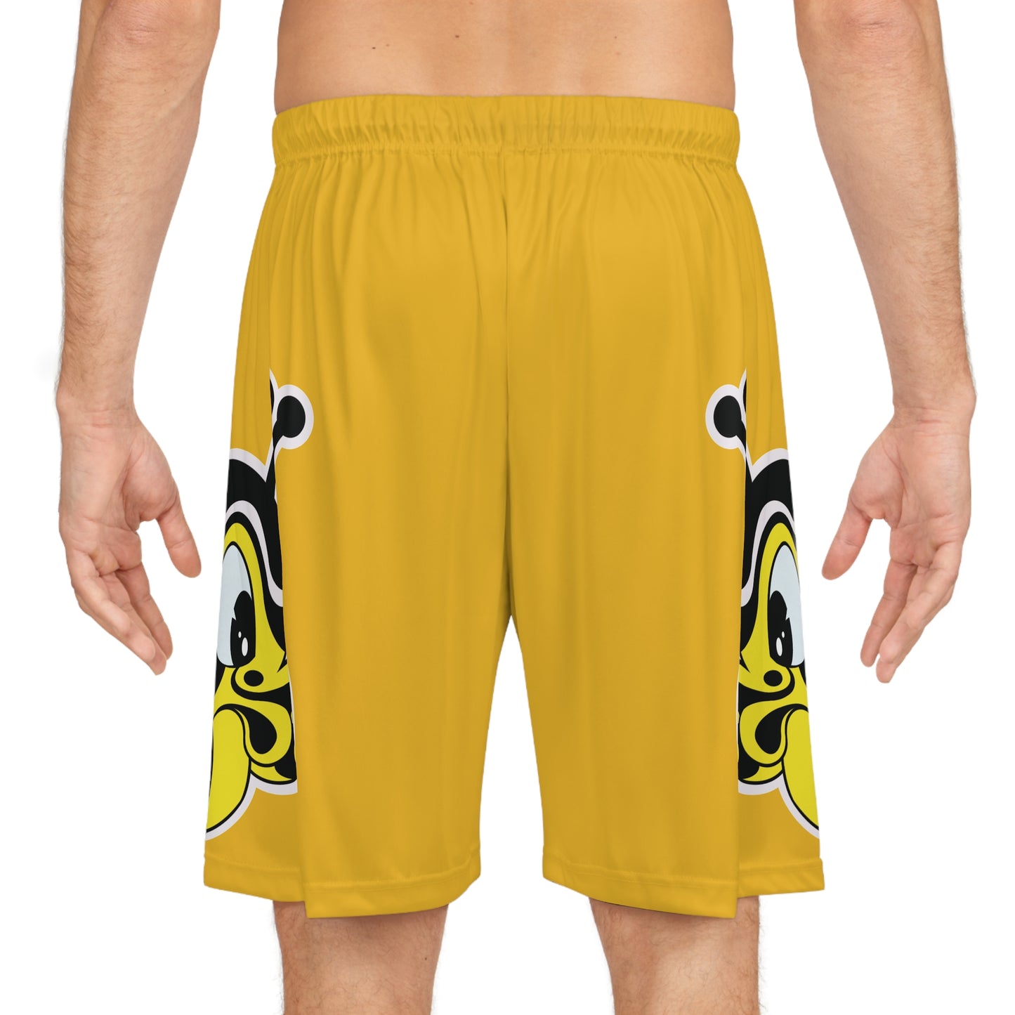 Bee Mascot Basketball Shorts (Yellow)