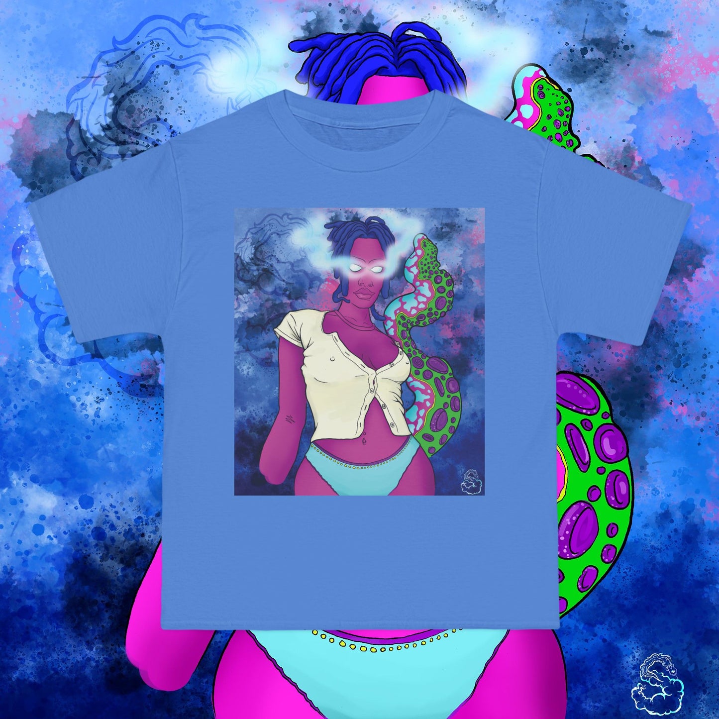 Aqua SquidLady Oversized Tee