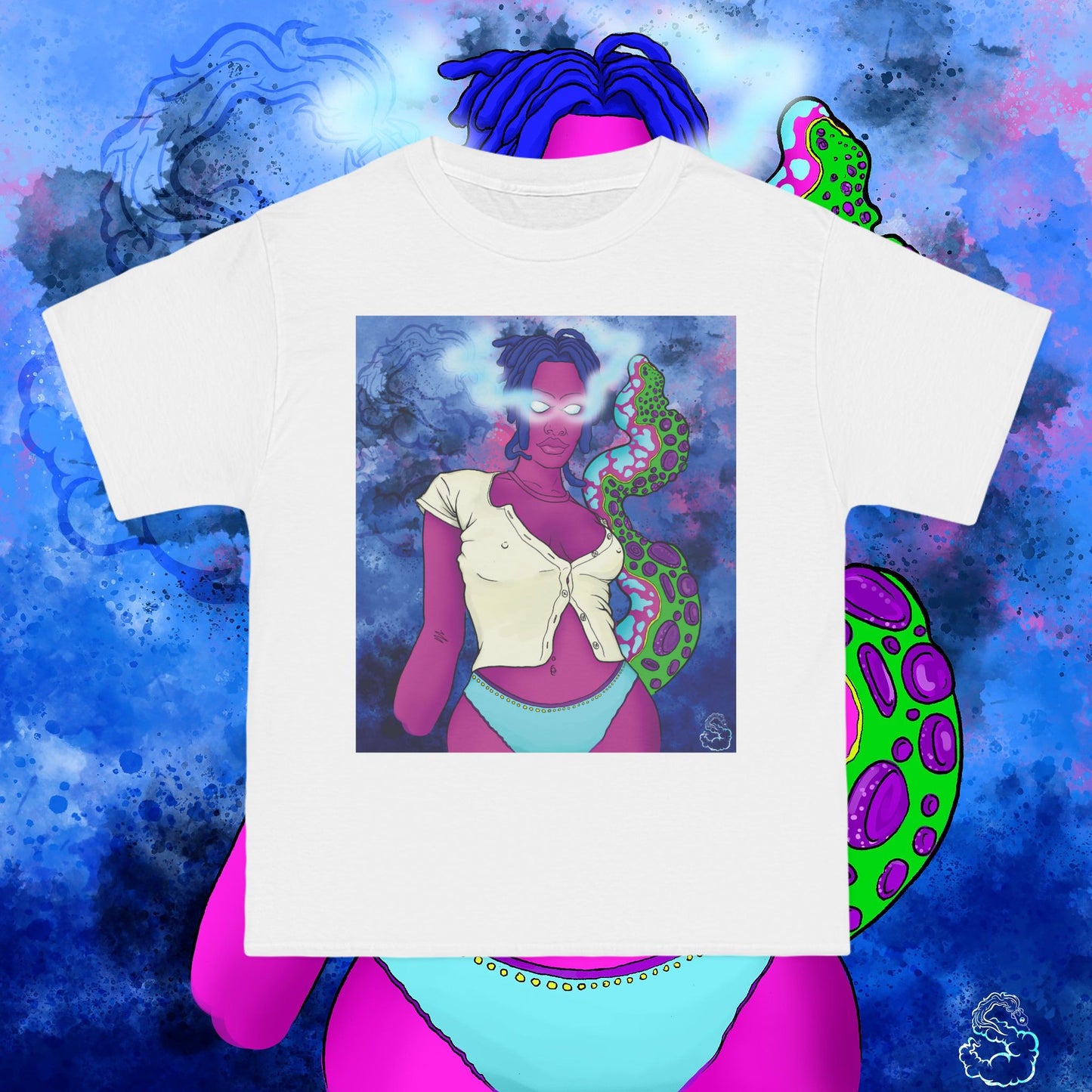 Aqua SquidLady Oversized Tee