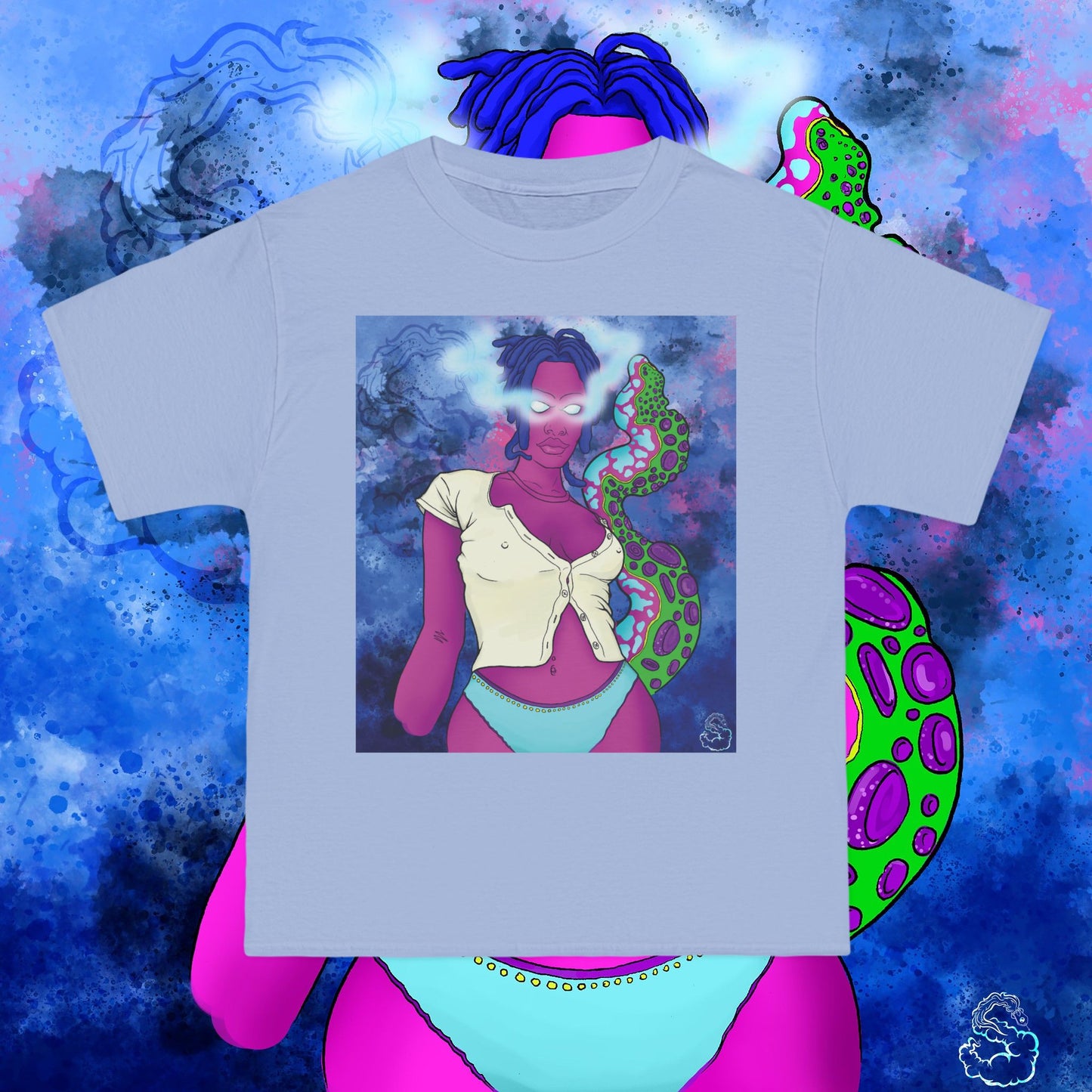 Aqua SquidLady Oversized Tee