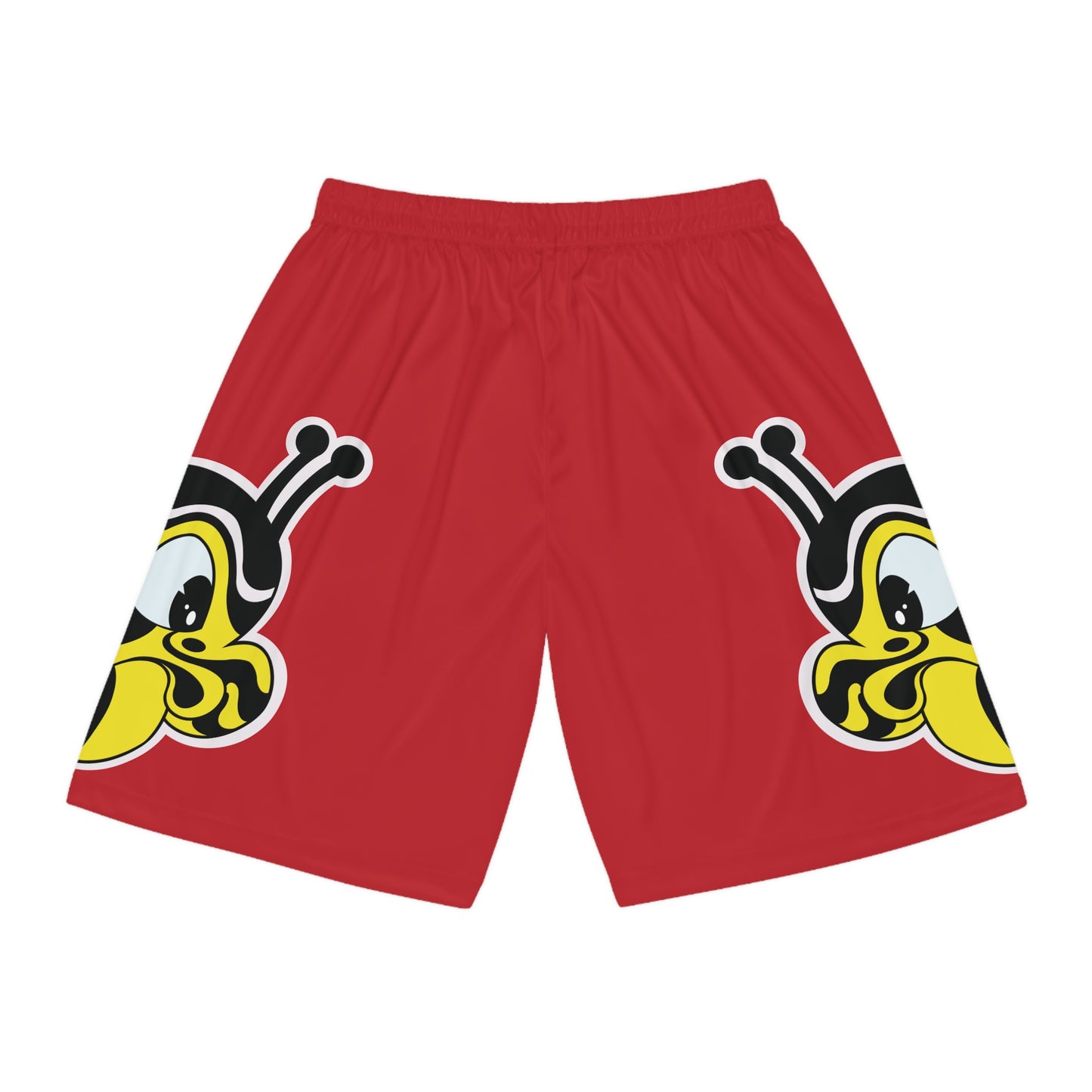 Bee Mascot Basketball Shorts (Red)