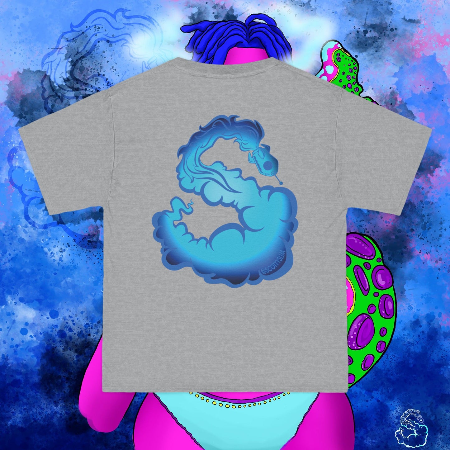 Aqua SquidLady Oversized Tee