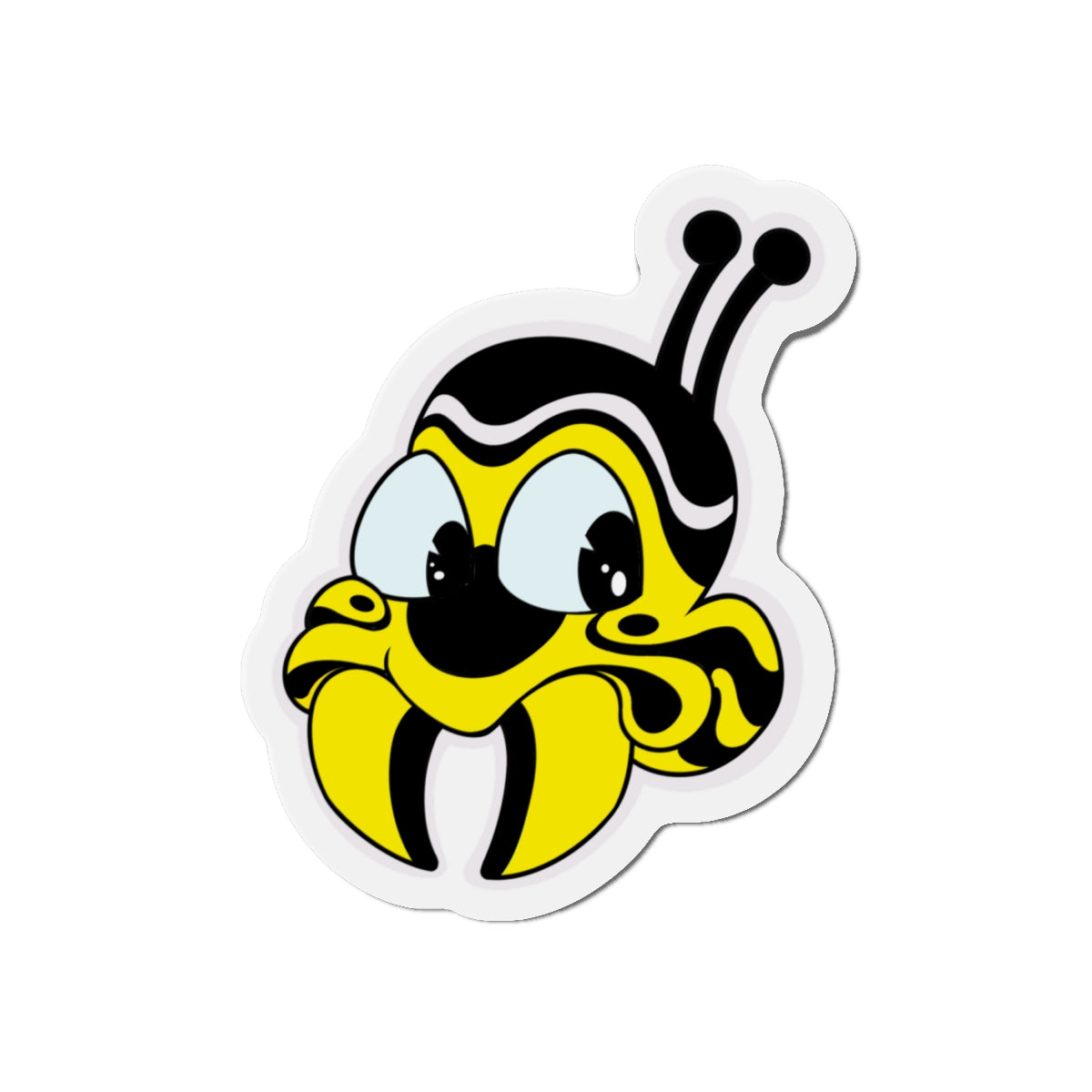 Bee Mascot Logo Die-Cut Magnet