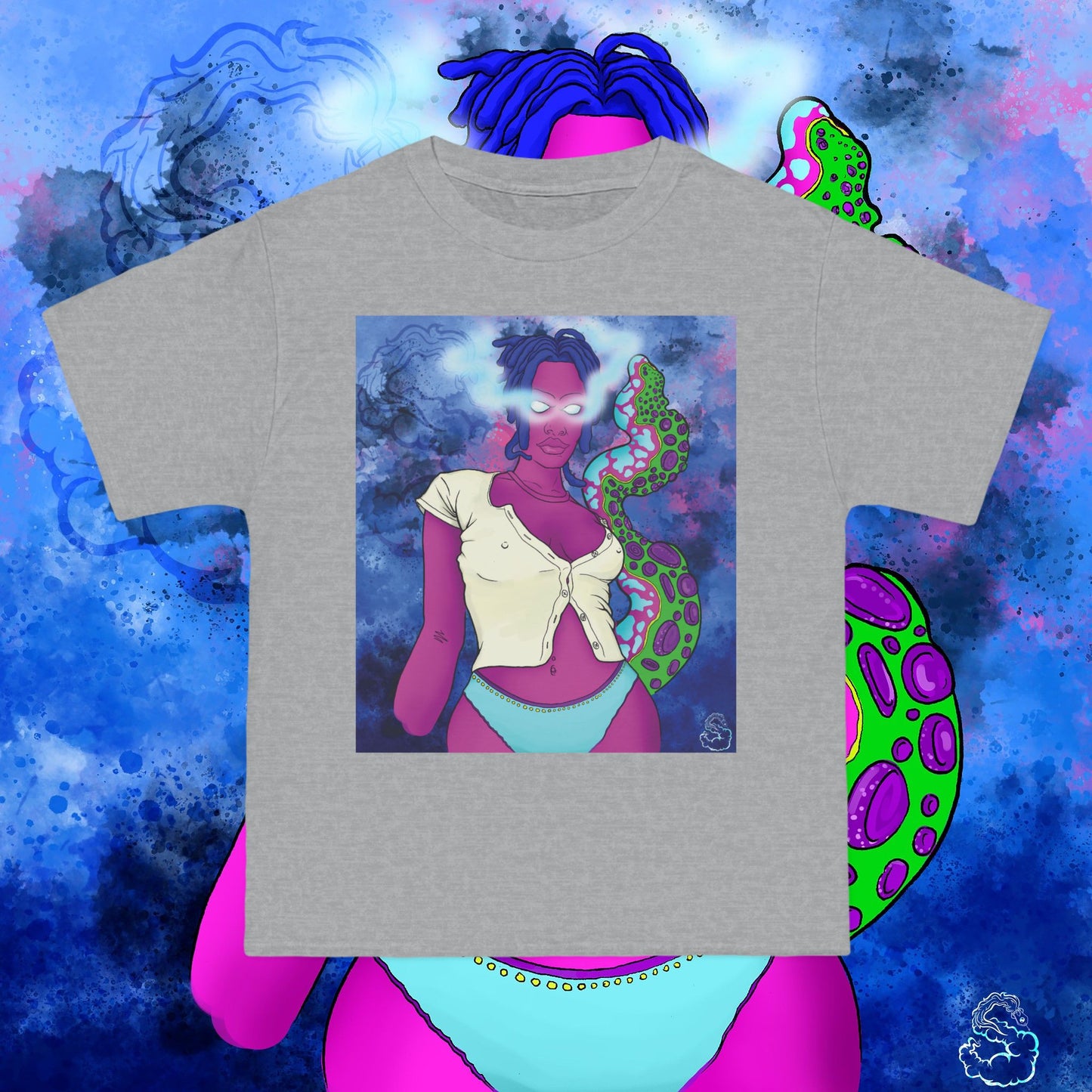 Aqua SquidLady Oversized Tee