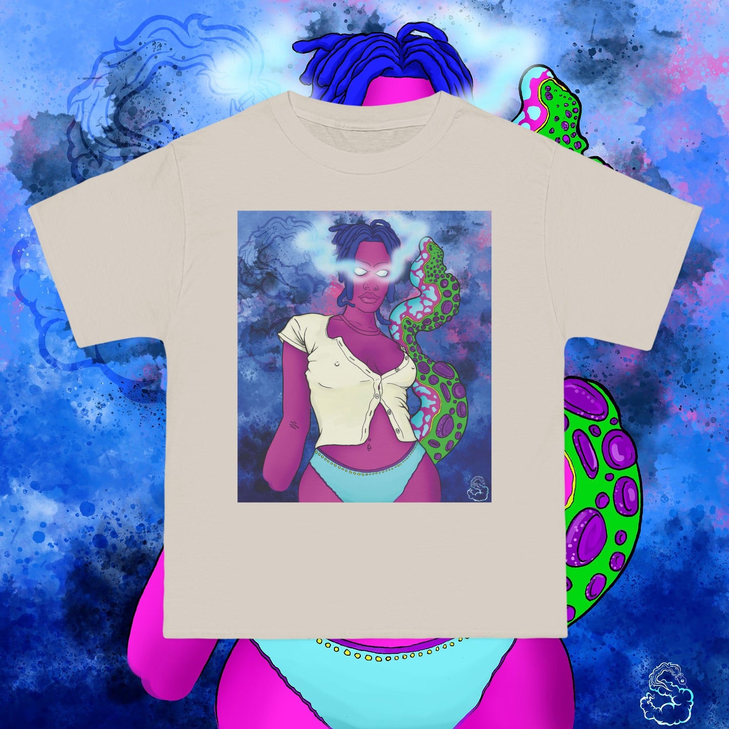 Aqua SquidLady Oversized Tee