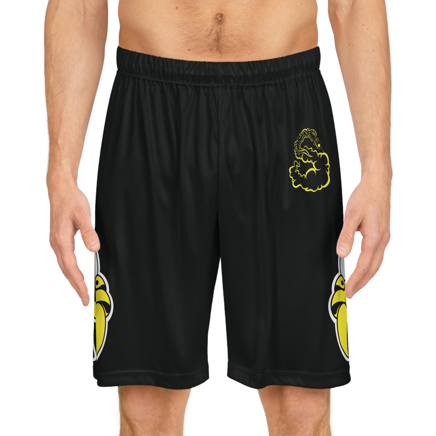 Bee Mascot Basketball Shorts (Black)