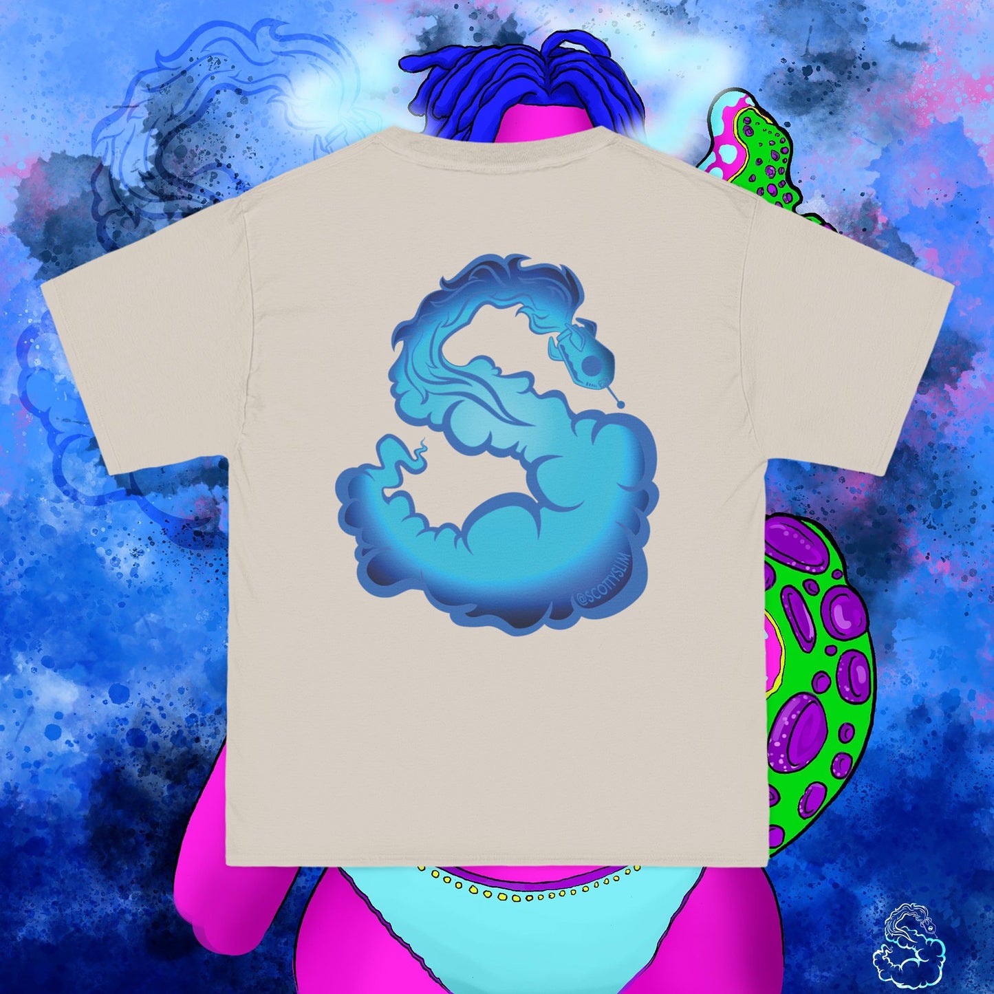 Aqua SquidLady Oversized Tee