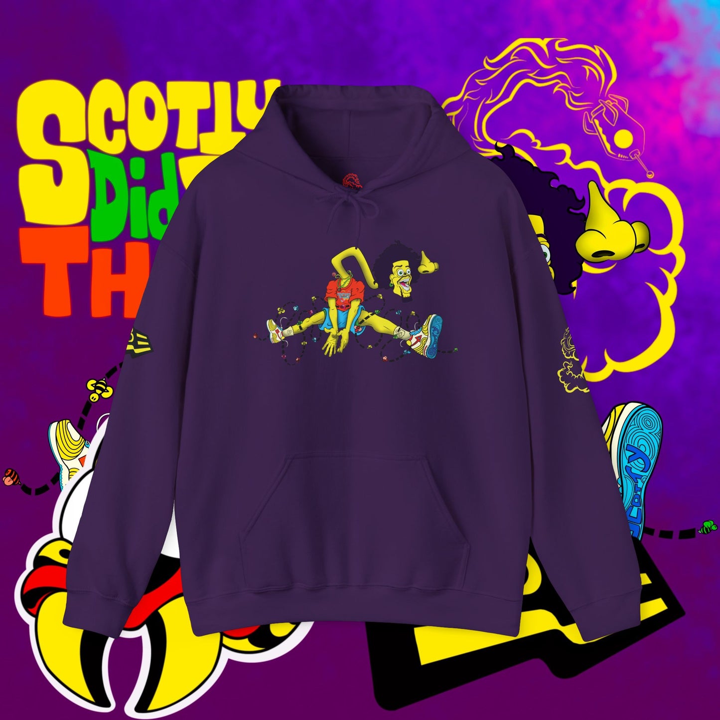 Overcome Yurr Obstacles "Jumpman" Hooded Sweatshirt