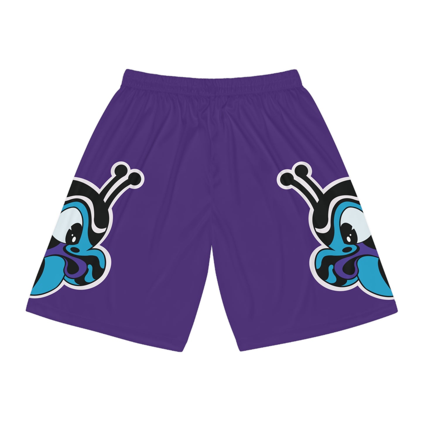 Bee Mascot Basketball Shorts 2.0 (Purple)