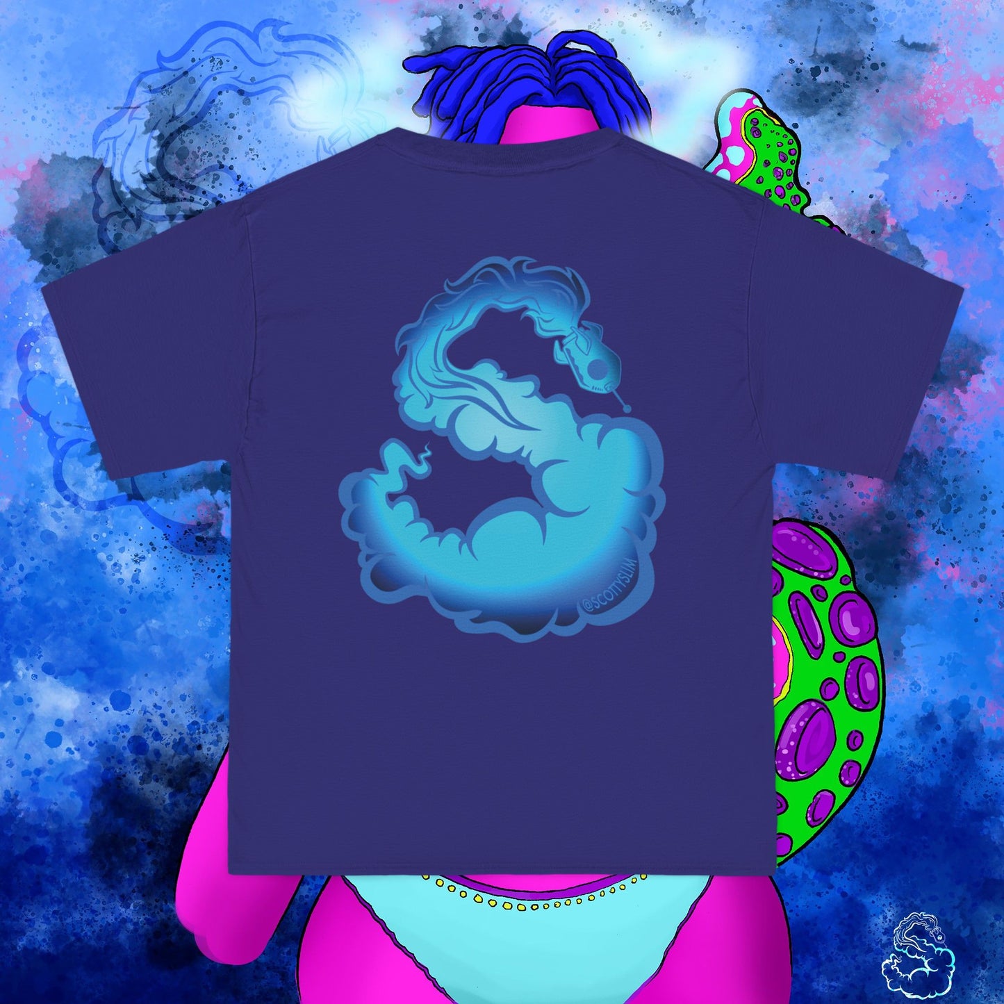 Aqua SquidLady Oversized Tee