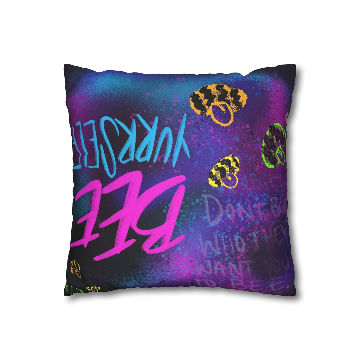 SDT: Faux Suede Square Pillow Case W//Zip