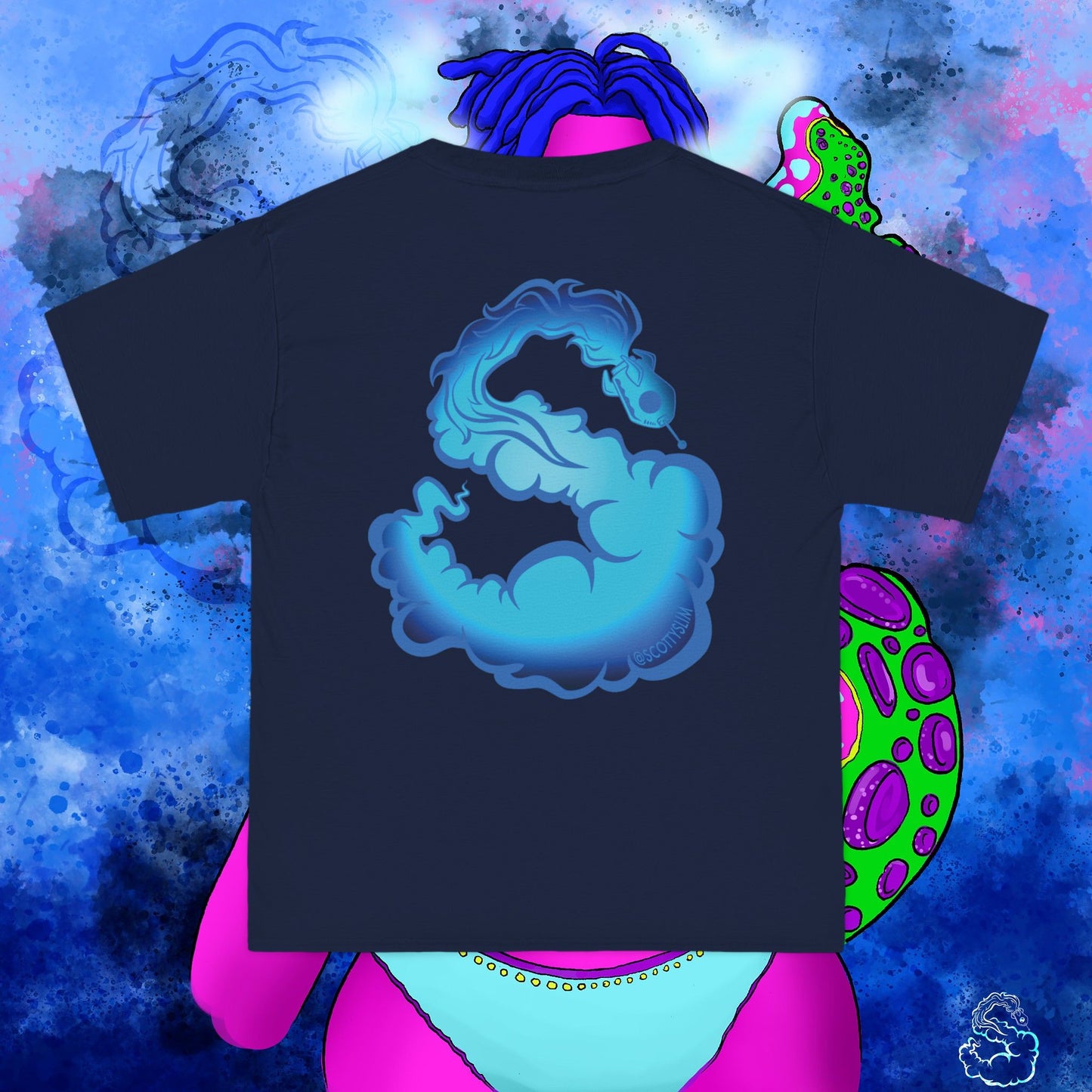 Aqua SquidLady Oversized Tee